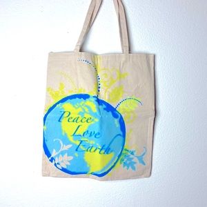 Canvas Tote Dual Strap Graphic Book Shoppers Tote Bags #347-48